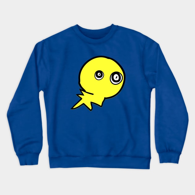 Yellow monster Crewneck Sweatshirt by CindyS